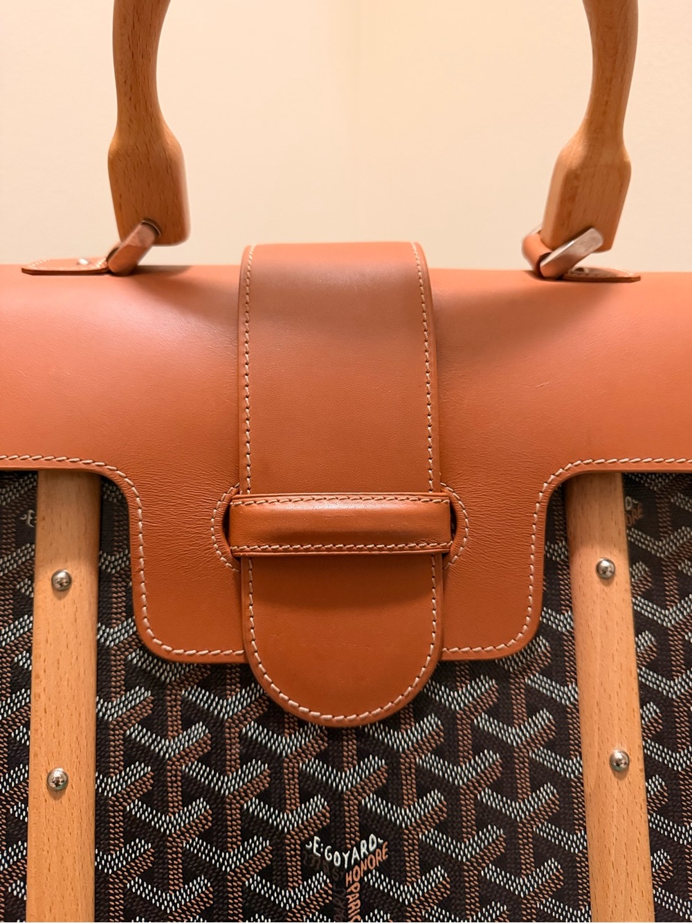 Goyard Saigon MM in Brown Black Tan 2020 - Picture 7 of 17
